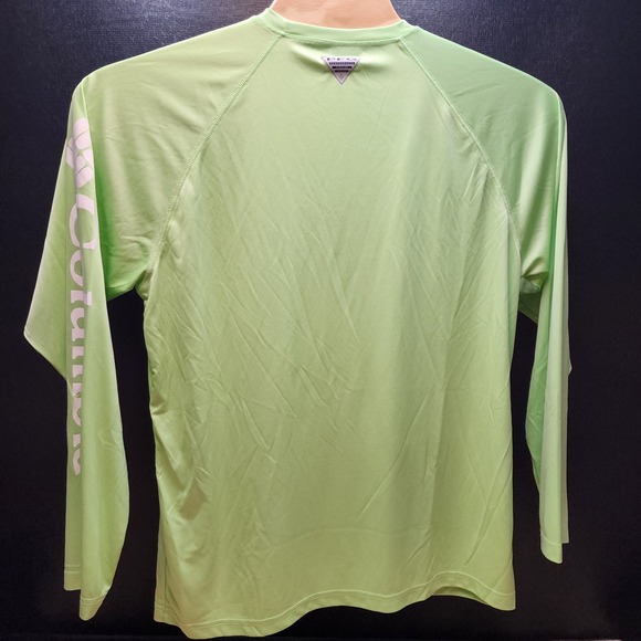Columbia PFG‎ Mens Size Large Long Sleeve Shirt Pullover Omni-Shade Light Green - Picture 3 of 9